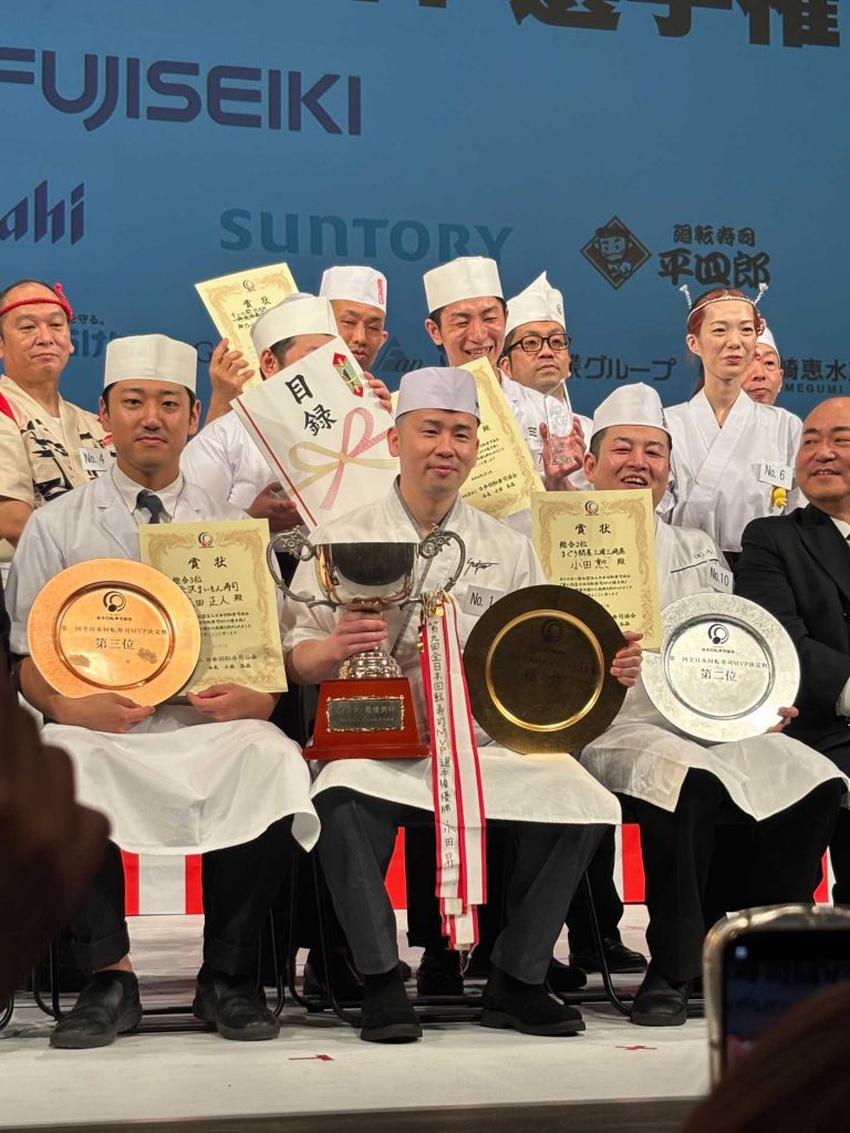 全日本回転寿司MVP選手権で優勝した赤松遼太さん